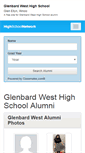 Mobile Screenshot of glenbardwesthighschool.org